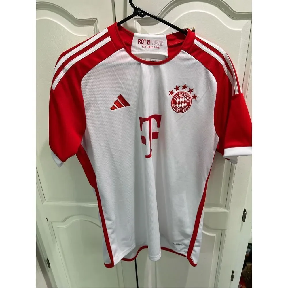 BNWT BNIB Authentic FC Bayern Munich Munchen Adidas 2023/24 Home Jersey L